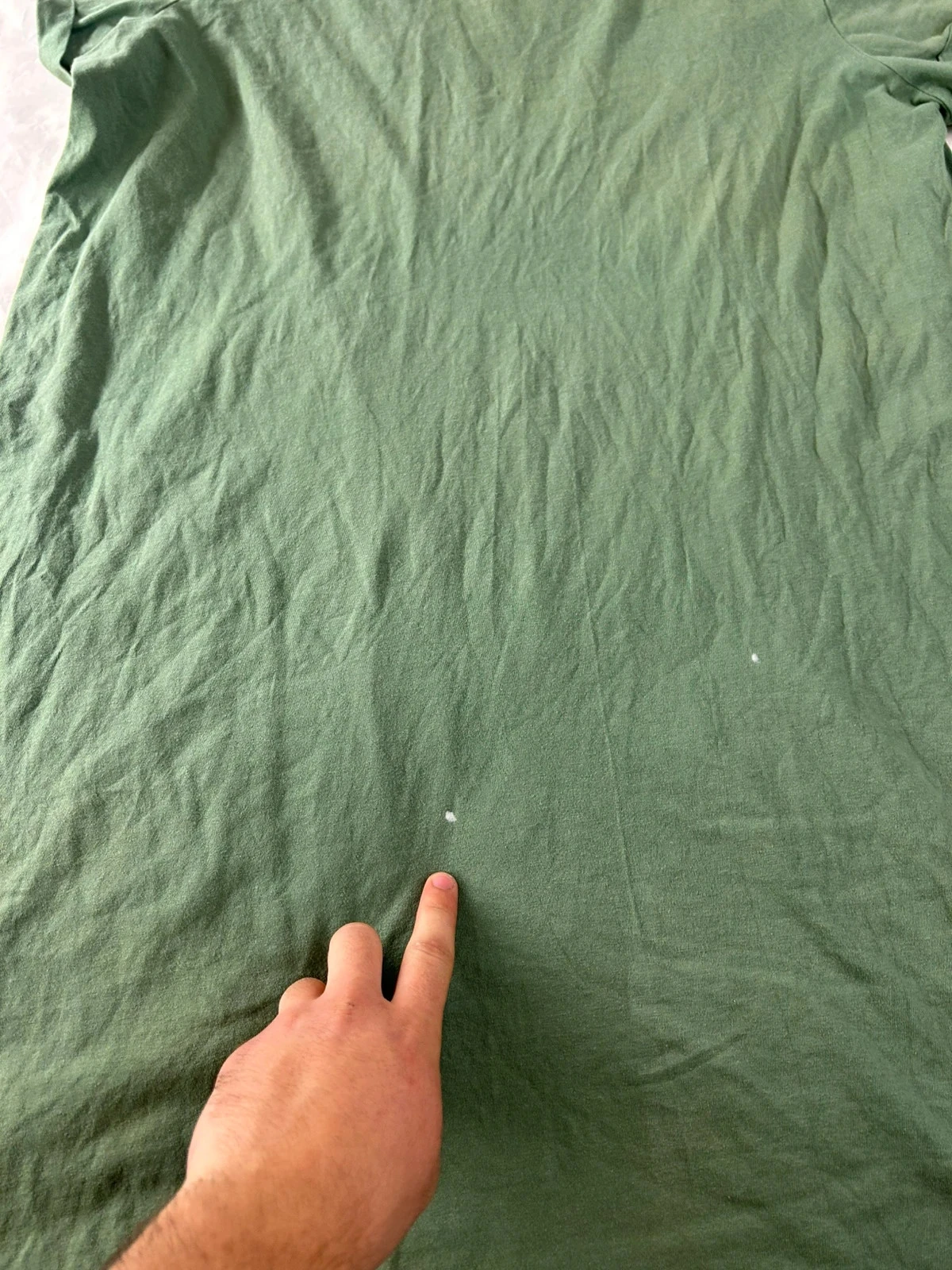 Dark green solid vintage Kiabi t-shirt – photo 5
